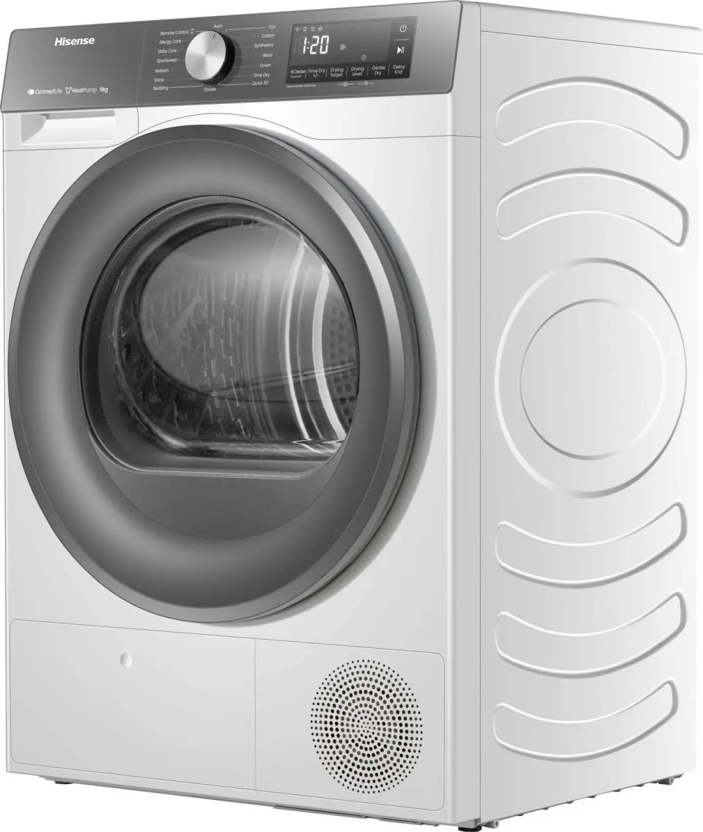 Hisense DH3S902BWCCA - Asciugatrice a Pompa di Calore C Bianco