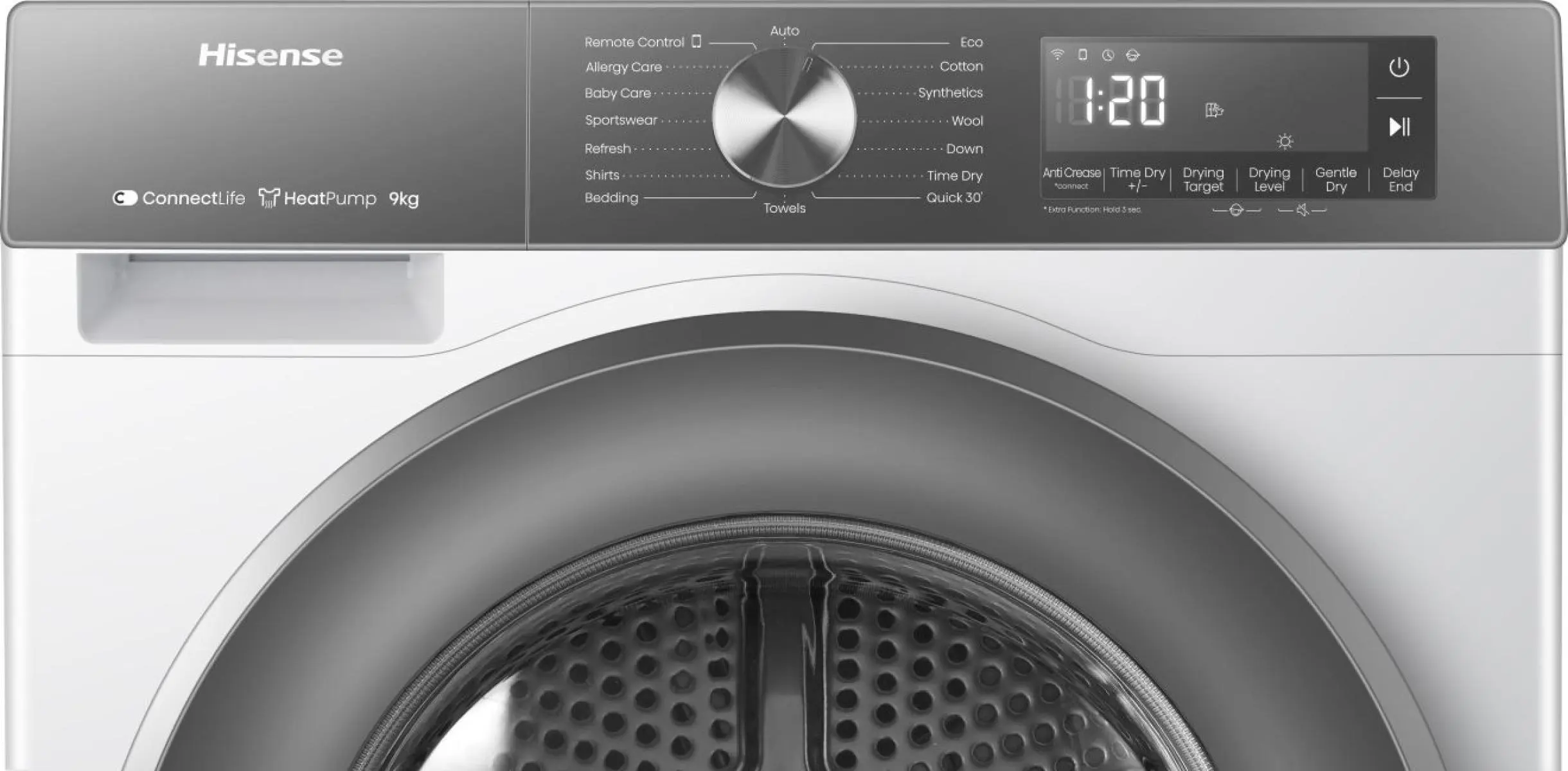 Hisense DH3S902BWCCA - Asciugatrice a Pompa di Calore C Bianco