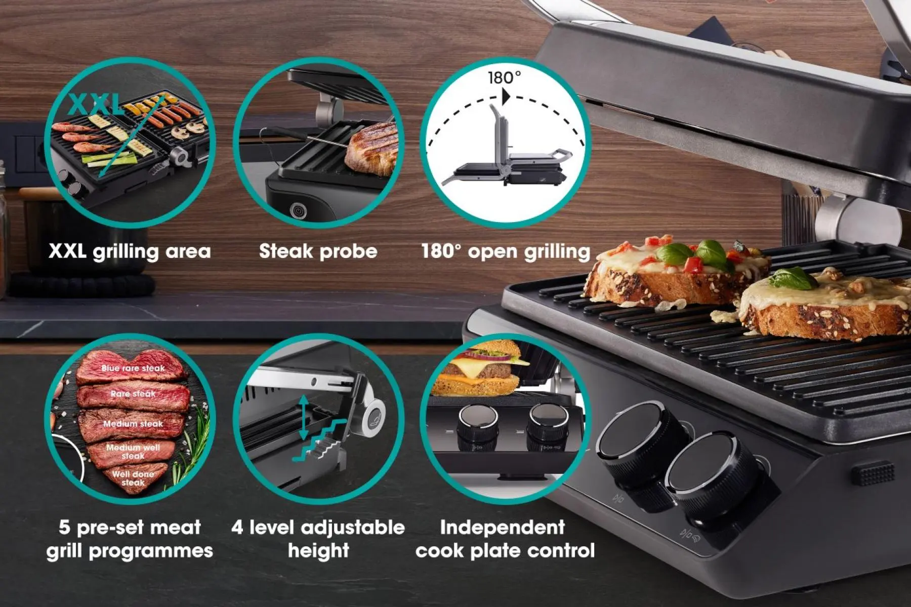 CONTACT GRILL HCG2000XXL 5 CONTACT GRILL HCG2000XXL 5