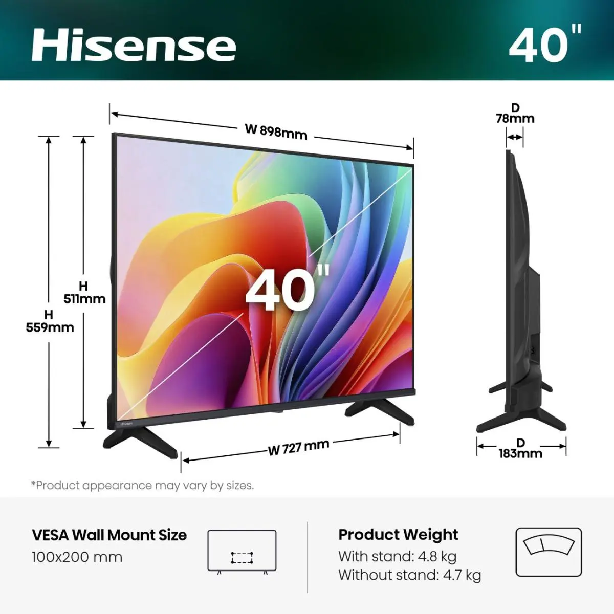TV SET 40A4STUK HSN 2 TV SET 40A4STUK HSN 2