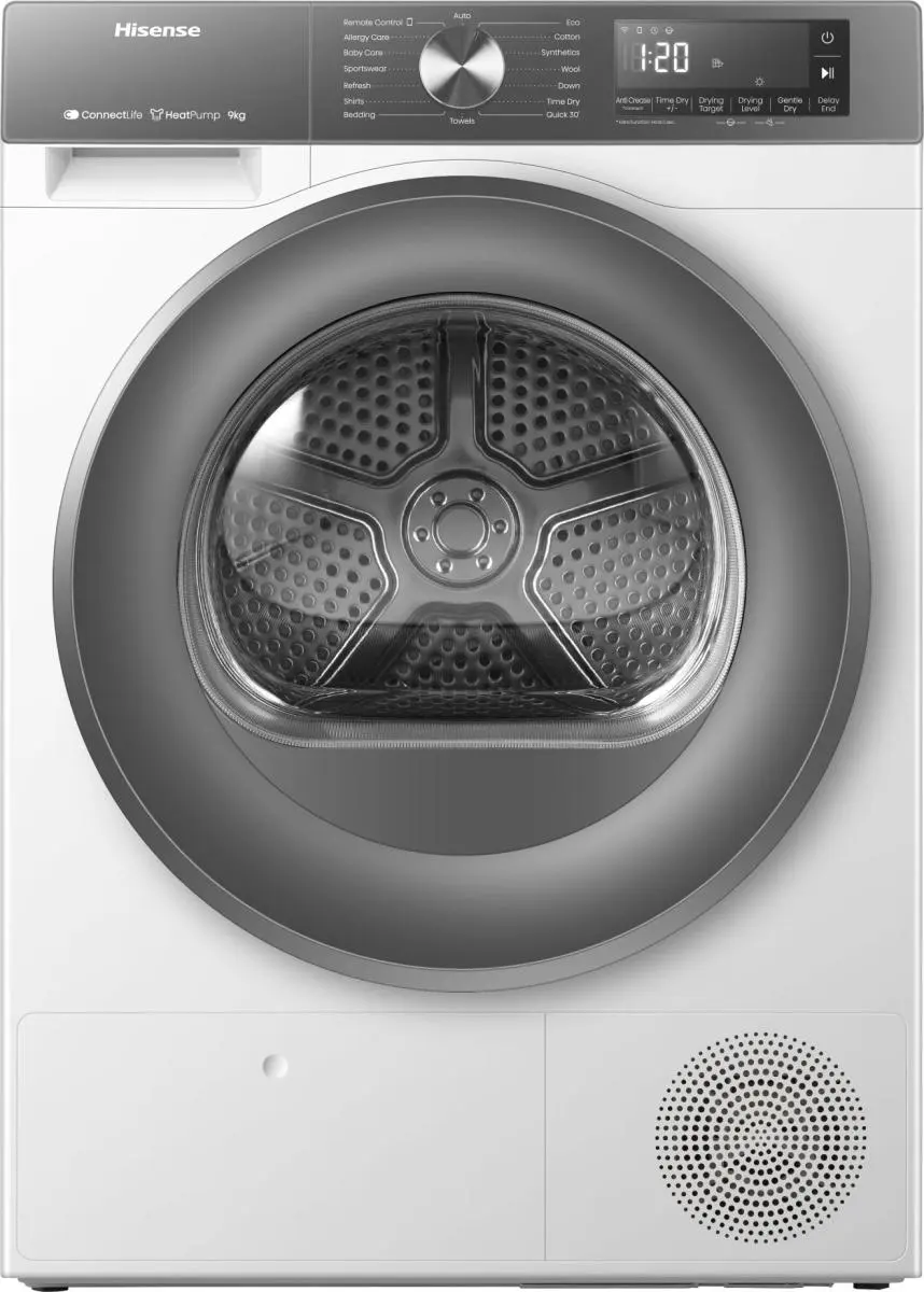 Hisense DH3S902BWCCA - Asciugatrice a Pompa di Calore C Bianco