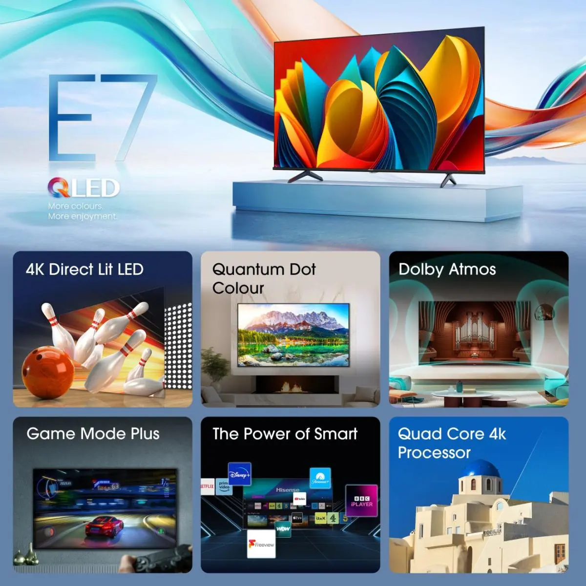 Hi-QLED Smart TV - Hisense 85E77NQ