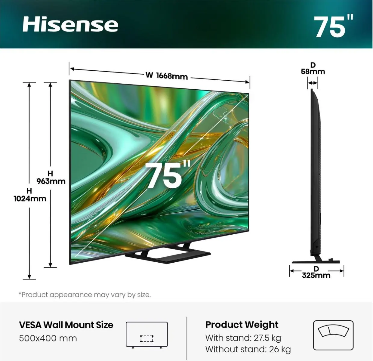 TV SET 75E8STUK HSN 2 TV SET 75E8STUK HSN 2